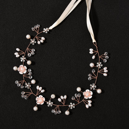 Handmade Pearl Flower Headband for Bridal and Girls