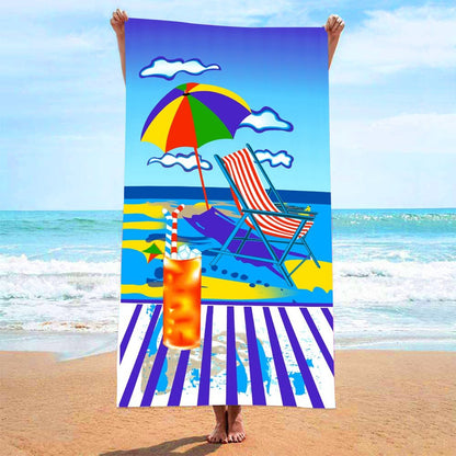 Printed Quick-Dry Microfiber Beach & Bath Towel