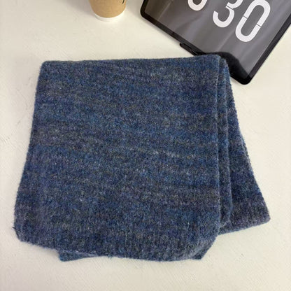 Chic Vintage-Style Wool Blend Scarf for Women