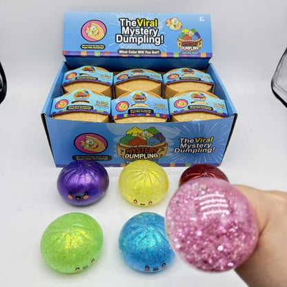 Dumpling Squishy Toy Smiley TPR Stress Relief