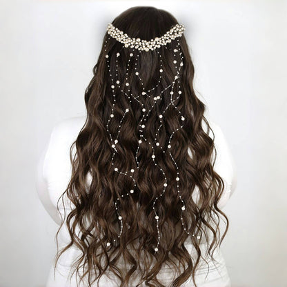 Pearl Tassel Handmade Hair Comb Wedding Accessories