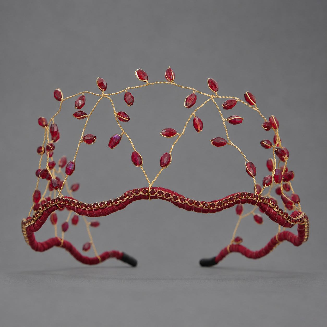 Handcrafted Crystal Beaded Headband Elegant Hair Accessory