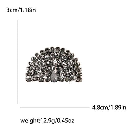 Fashionable Vintage Peacock Brooch Pin Creative Animal Accessory