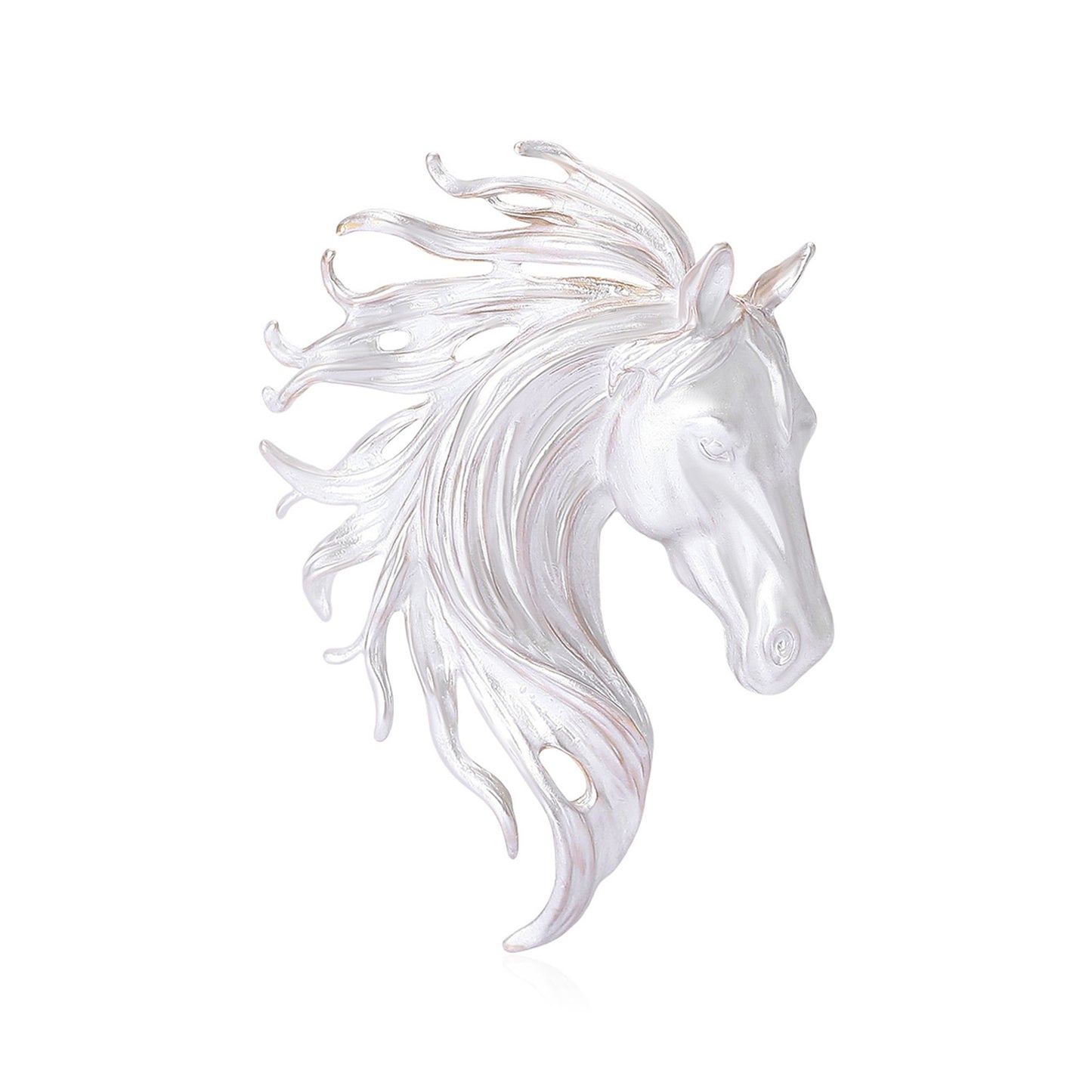 All-Season Alloy Horse Brooch Stylish Animal Accessory
