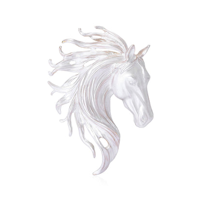 All-Season Alloy Horse Brooch Stylish Animal Accessory