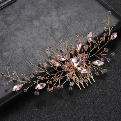 Handmade Rhinestone Bridal Hair Comb Wedding Accessories