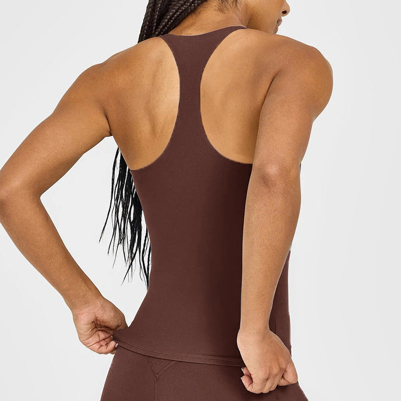 Women's Slim-Fit Zip-Up Jacket Sport Top for Yoga and Fitness