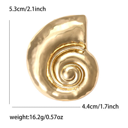 Trendy Snail Shell Brooch Alloy Decorative Pin for Women