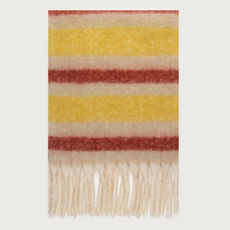 Trendy Plaid Scarf Plush Warm Women’s Shawl