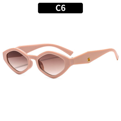 Trendy Polygon Sunglasses for Men and Women - UV400 Eye Protection
