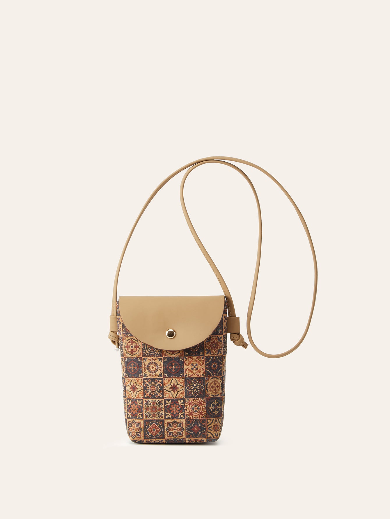 Trendy Cork Phone Bag Urban Minimalist Shoulder Crossbody Bag