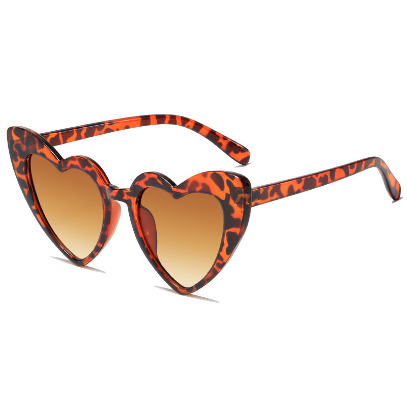 Trendy Heart-Shaped Sunglasses Colorful UV400 Beach Accessories