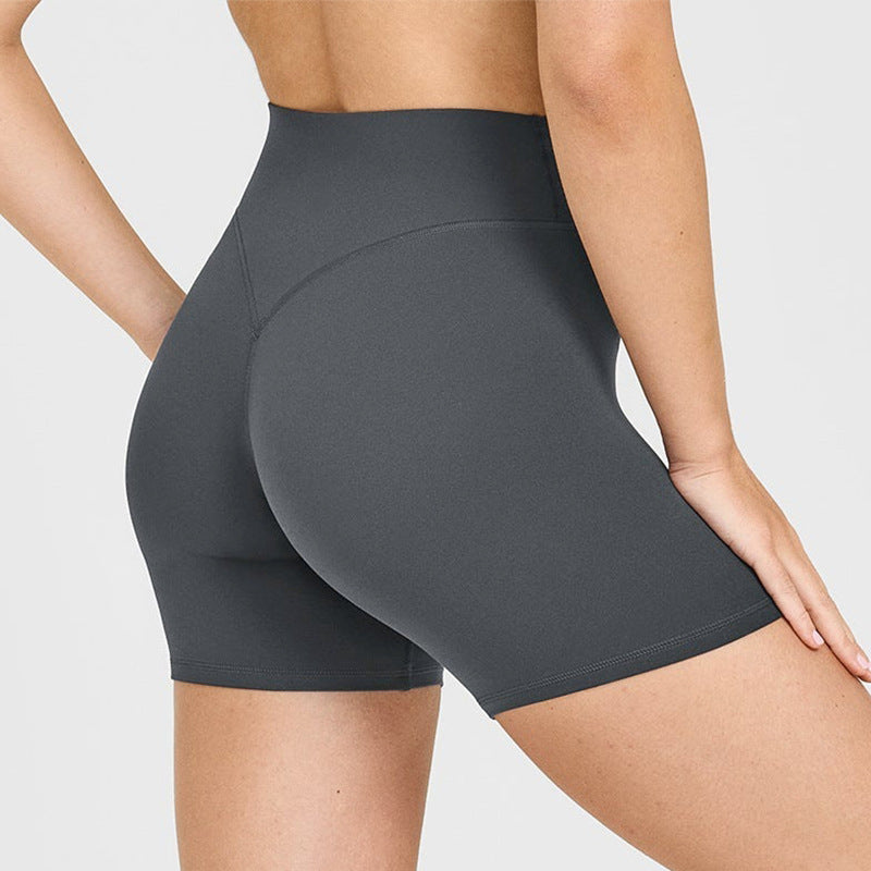 High-Waisted Peach Butt Lift Yoga Shorts for Women
