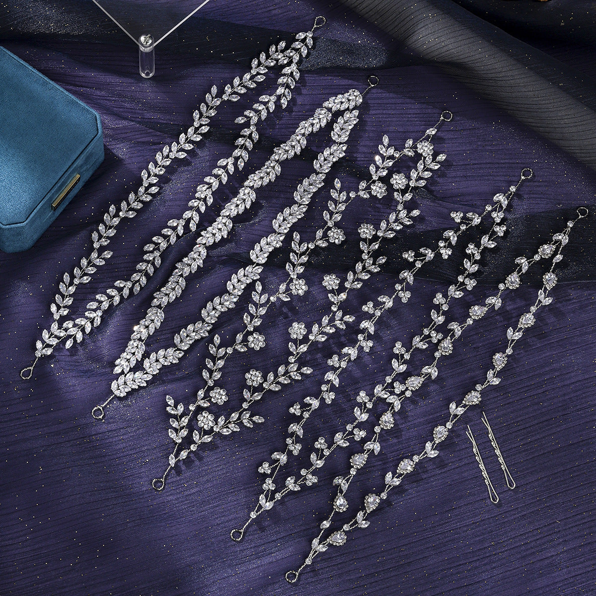 Bridal Crystal Headband Elegant Silver Hair Accessory for Weddings and Parties