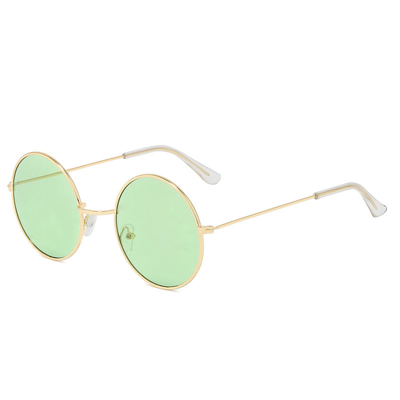 Vintage Round Frame Sunglasses for Men - UV400 Protection