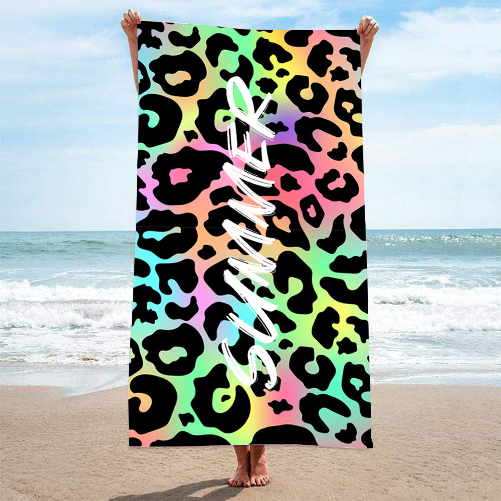 Printed Quick-Dry Microfiber Beach & Bath Towel