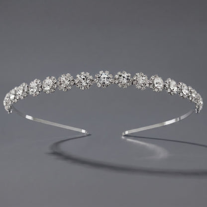 Luxury Rhinestone Princess Crown Headpiece for Birthdays and Weddings