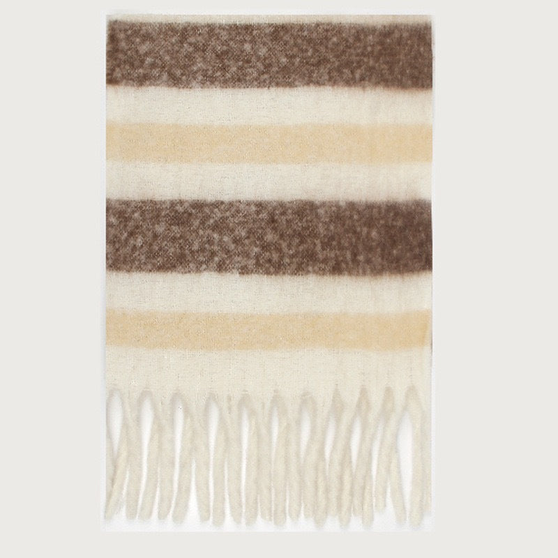 Trendy Plaid Scarf Plush Warm Women’s Shawl