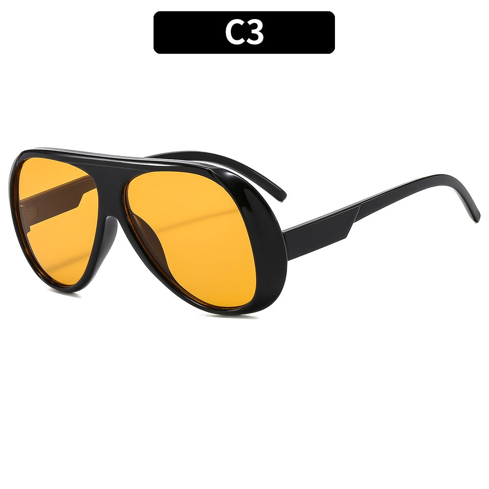 Trendy Large Frame Outdoor Cycling Sunglasses for Men and Women