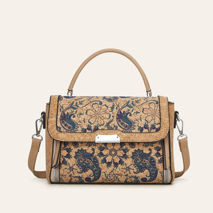 Cork Printed Trendy Small Tote Bag Casual Shoulder Bag