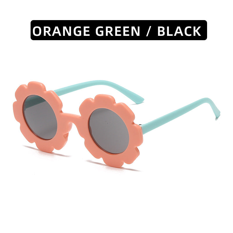Trendy Kids' Sunglasses Cute Sunflower Design UV400 Protection