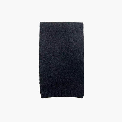 High-Quality Solid Color Wool Blend Knitted Scarf for Women