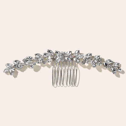 Rhinestone Updo Hair Bun Maker Elegant Wedding Hair Accessory