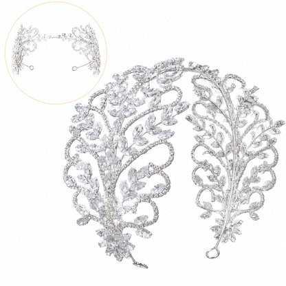 Luxury Rhinestone Bridal Headband for Wedding and Party