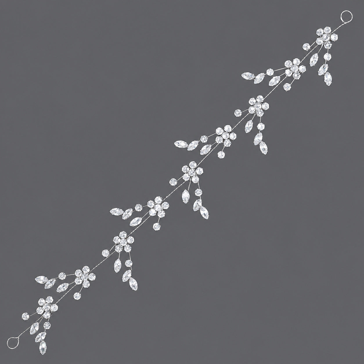 Elegant Floral Hairband with Rhinestones for Any Occasion