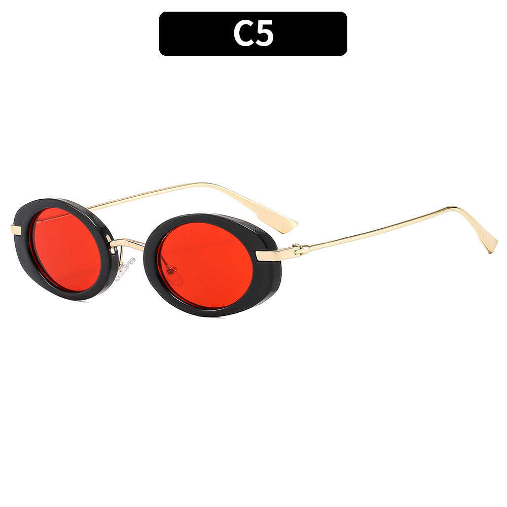 Oval Retro Sunglasses Trendy Women’s UV400 Unisex Eyewear