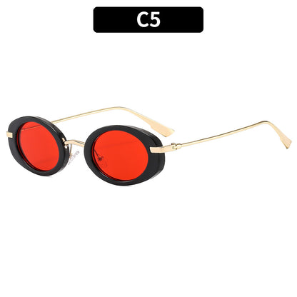 Oval Retro Sunglasses Trendy Women’s UV400 Unisex Eyewear