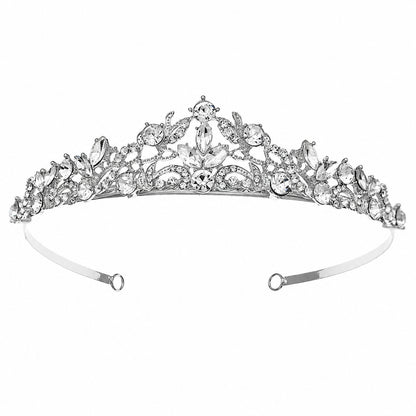 Luxury Rhinestone Princess Crown Headpiece for Birthdays and Weddings