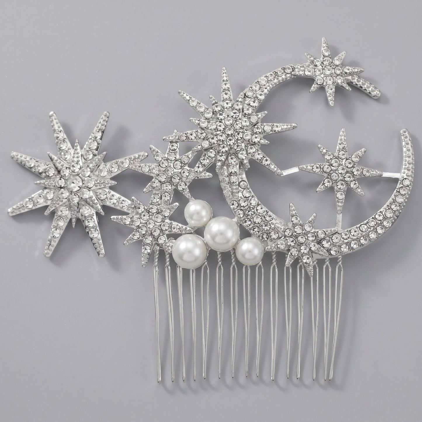 Exquisite Pearl and Crystal Flower Headpiece for Bridal Photoshoots