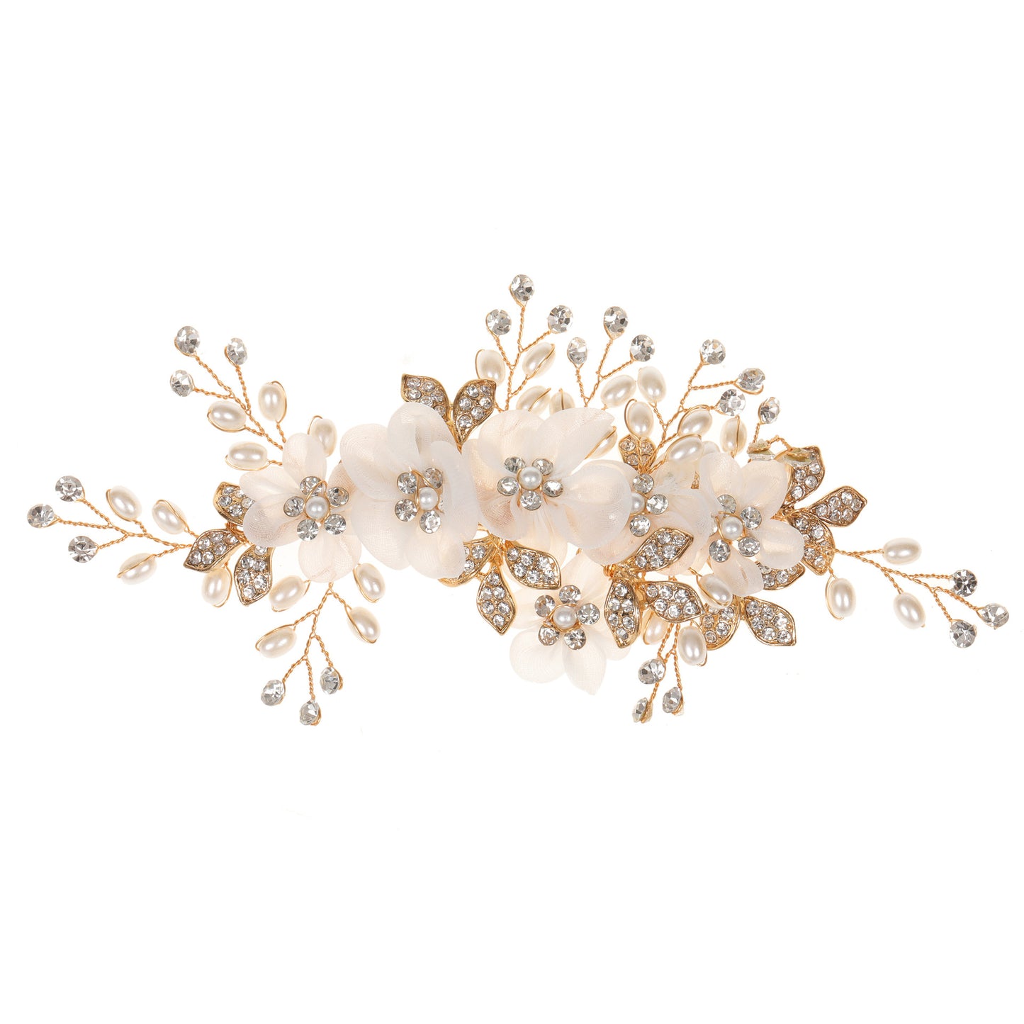 Floral Pearl Hair Clips Stage Performance Girls Hair Accessory