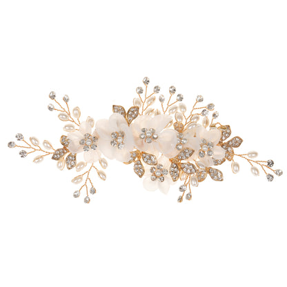 Floral Pearl Hair Clips Stage Performance Girls Hair Accessory