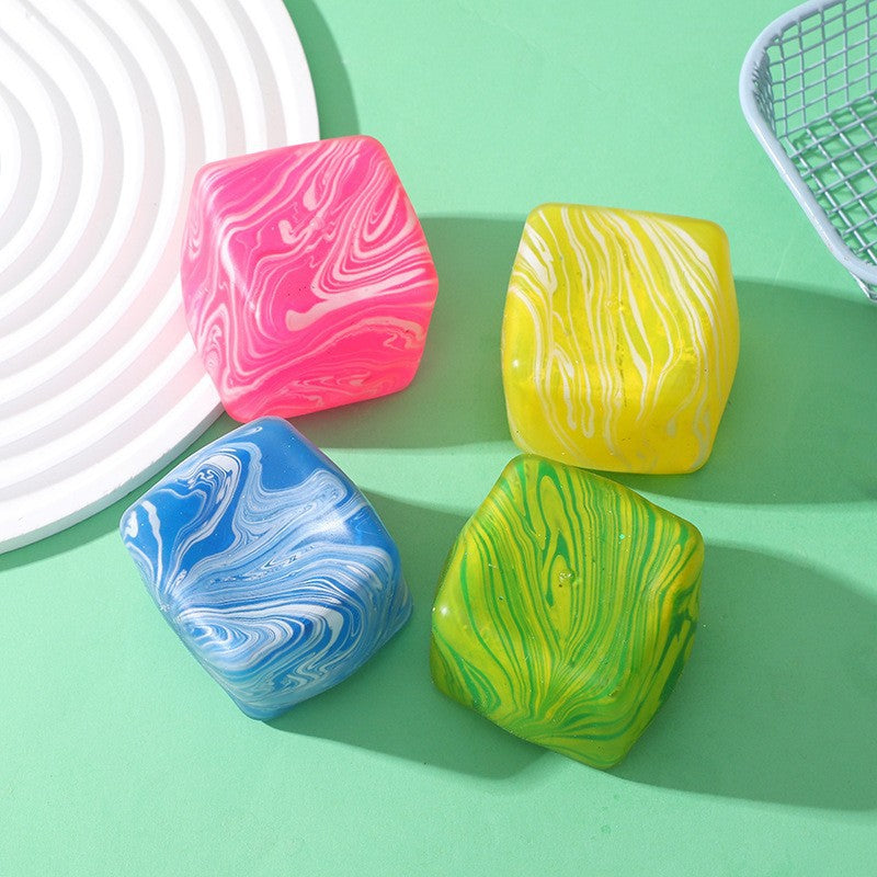 Textured Square Squishy Stress Toy Soft Silicone