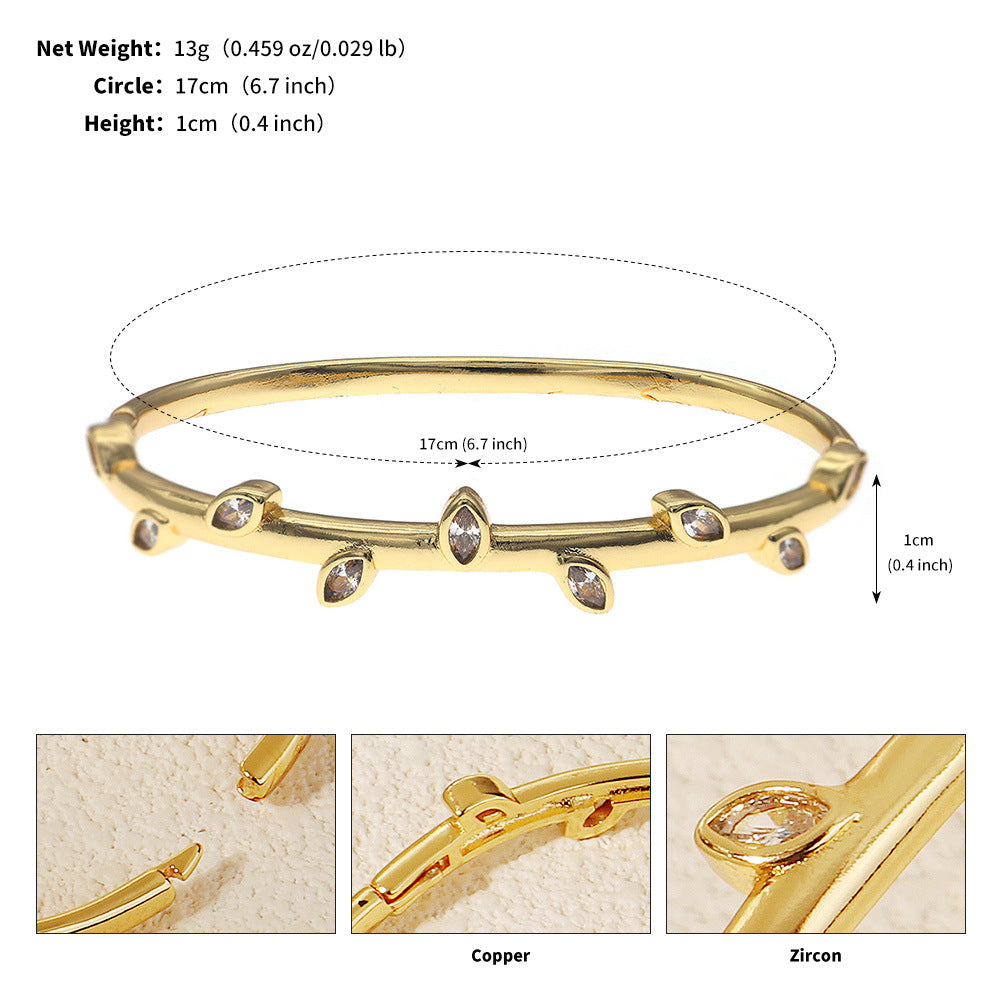 Crystal Studded Open Cuff Bracelet Elegant Jewelry for Weddings and Parties