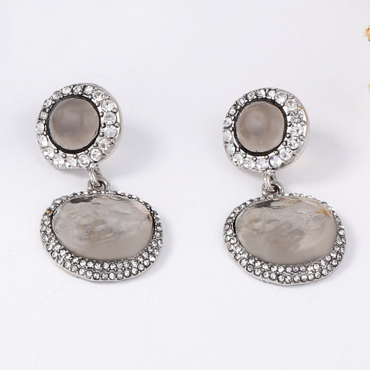 Earrings Geometric Button Drop Lightweight Versatile