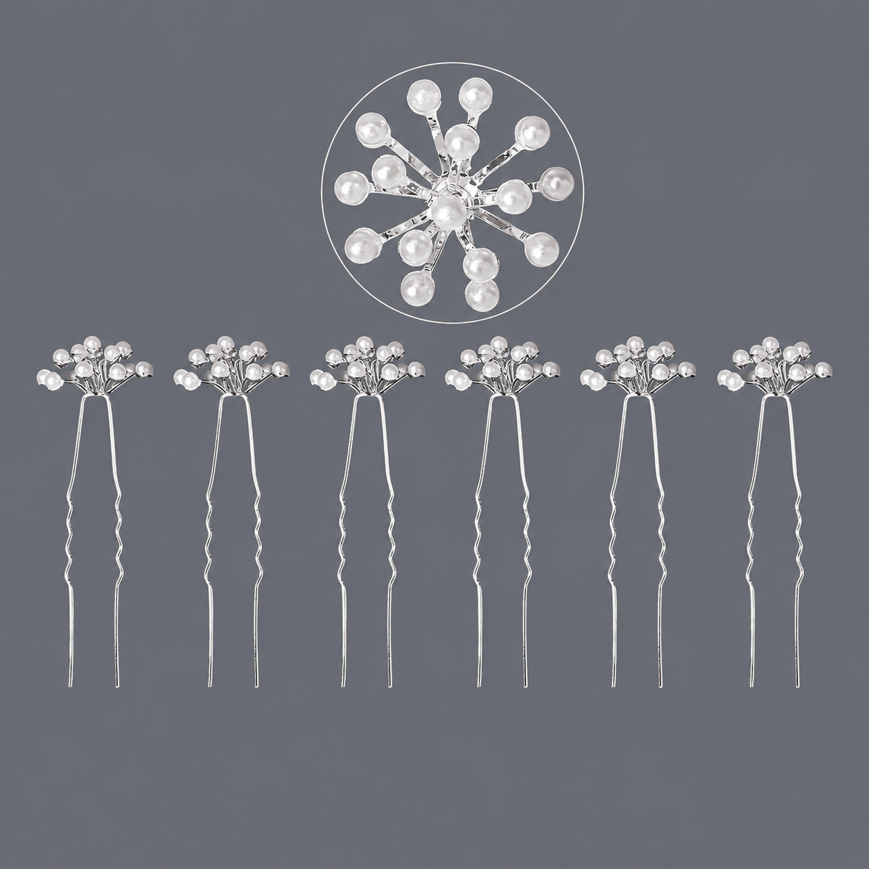 Handcrafted Pearl Hairpins With Rhinestones For Weddings