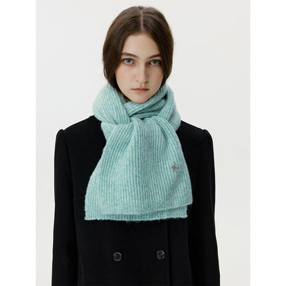 Chic Star Design Knitted Wool Blend Scarf for Women