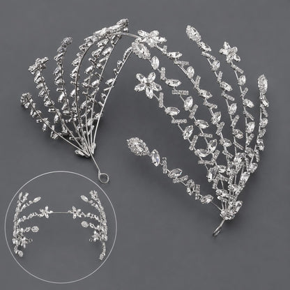 Luxury Rhinestone Bridal Headband for Wedding and Party