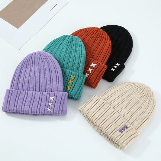 Trendy Solid Color Knitted Beanie for Men and Women