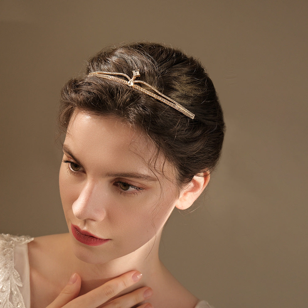Bridal Crown with Exquisite Crystal Accents for Wedding and Parties