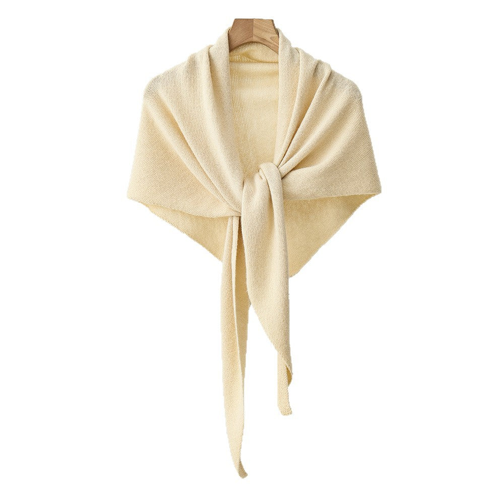 Unisex Versatile Knit Shawl with Sun Protection