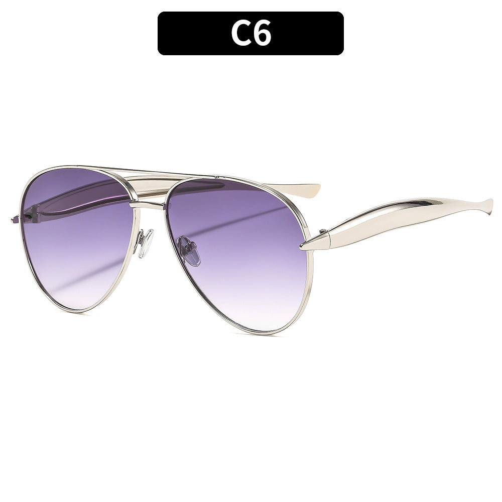 Trendy Full-Rim Metal Sunglasses for Men and Women