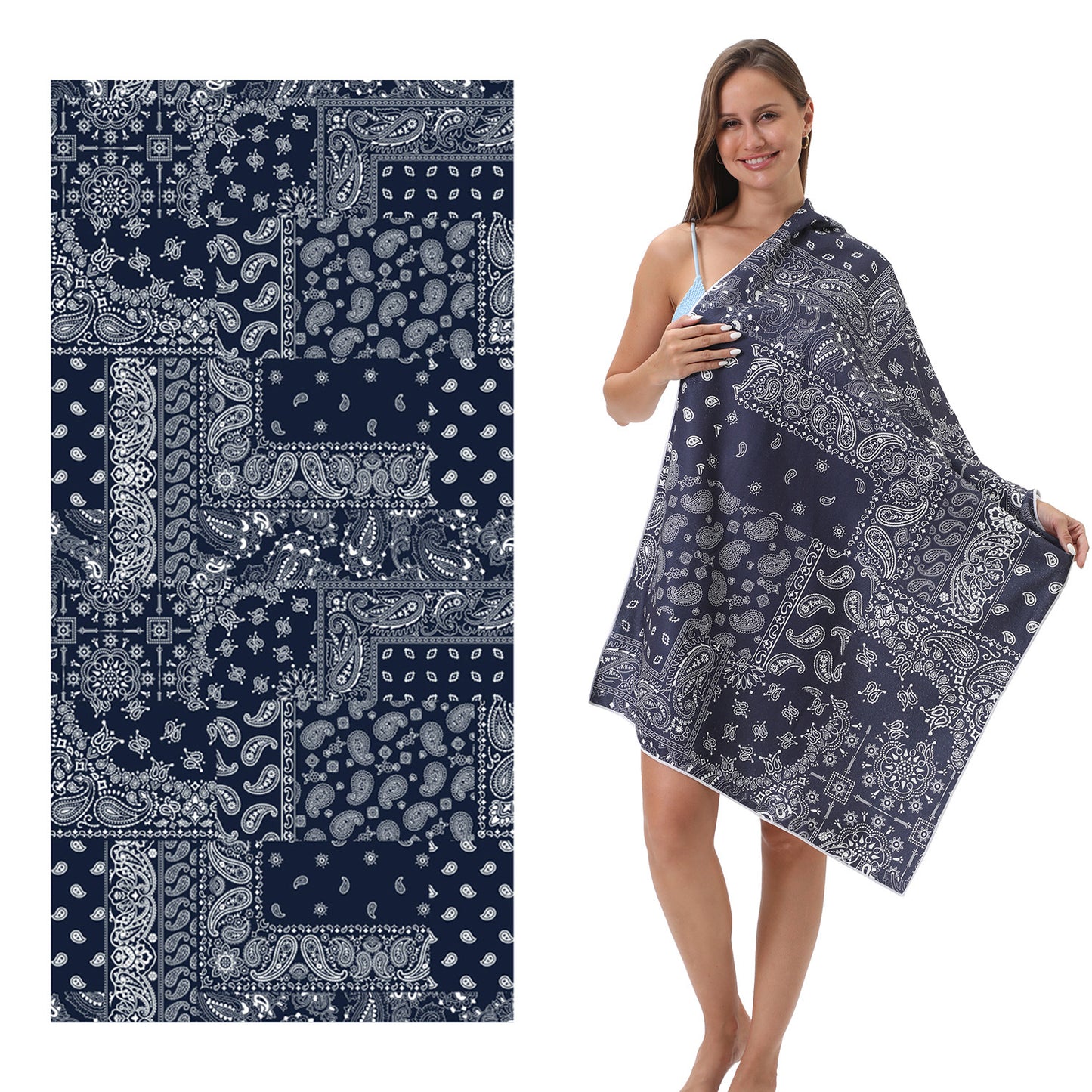 Custom Beach Towel Extra Large Microfiber Printed 100x180cm