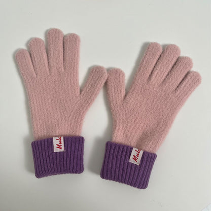 Touchscreen Wool Knit Gloves for Winter Fashion