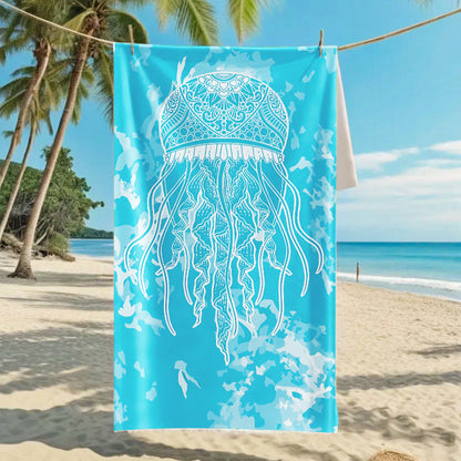 Ultra-Fine Microfiber Beach Towel Quick-Dry Bath Towel