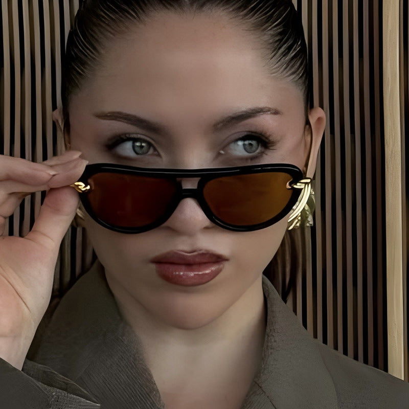 Trendy Knotted Double Beam UV400 Sunglasses