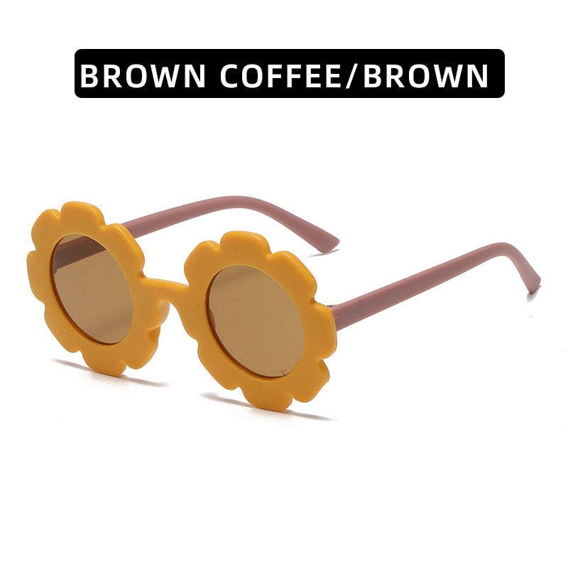 Trendy Kids' Sunglasses Cute Sunflower Design UV400 Protection